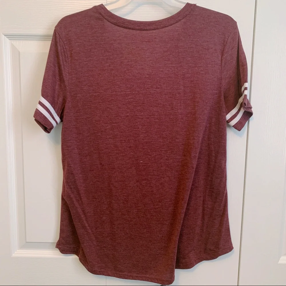 Disney Mickey Mouse ears baseball Tee Ringer - Picture 2 of 3